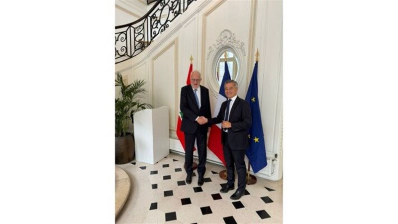 وزيرا عدل لبنان وفرنسا