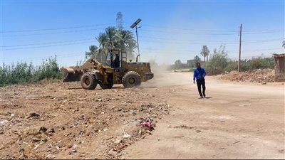 رفع 400 طن مخلفات واسترداد 8 قراريط من أملاك الدولة كاتب مقلب قمامة بأولاد عمر