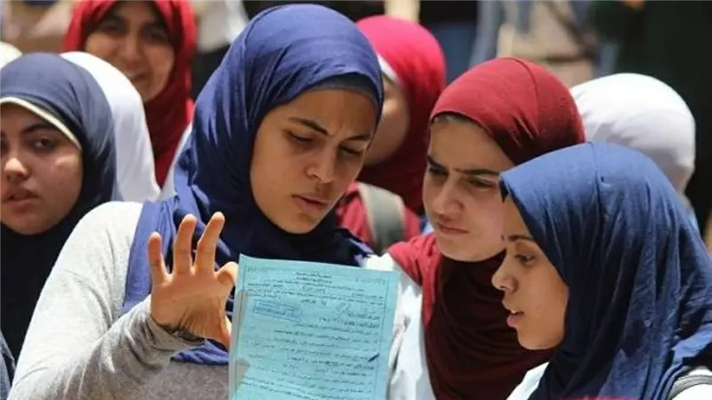 توزيع درجات امتحان