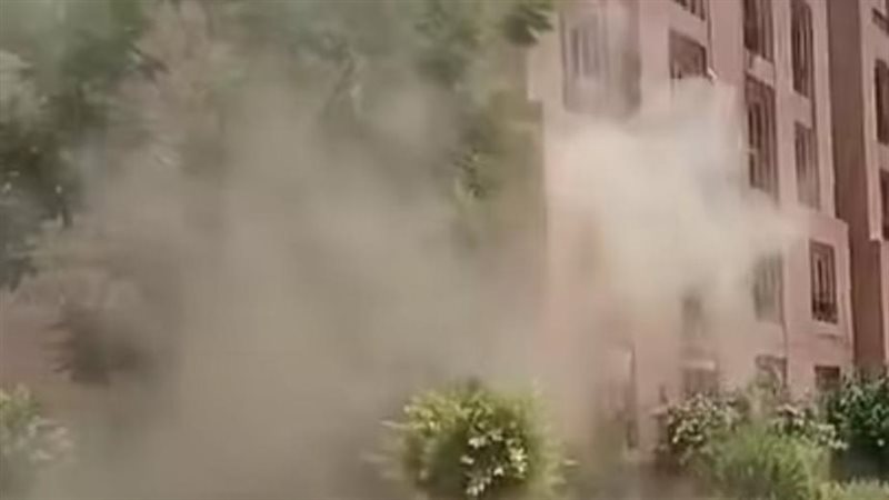 حريق بالمجموعة الثامنة