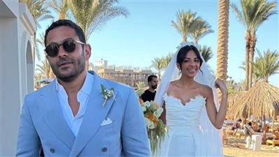 الصور الأولى من حفل زفاف تميم يونس على فتاة من خارج الوسط الفني