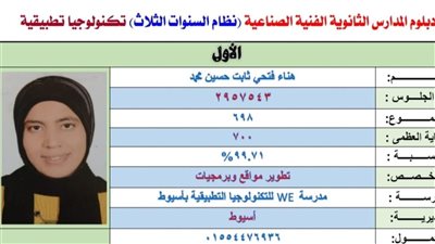 الأولى على دبلوم التنمية الصناعية: حلمي أصبح مهندسة برمجيات|خاص