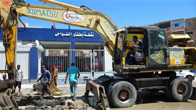  إحلال وتجديد خط المياه الرئيسي بشارع أسوان بطول 600 متر ببورسعيد