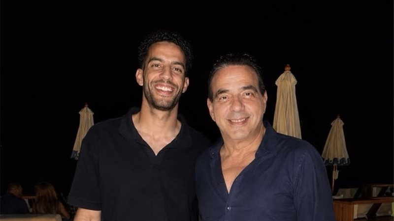 مصطفى شوبير مع أيمن