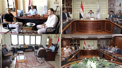 بنى سويف |بحث ملف إزالة التعديات والمتغيرات وطلبات تغيير استخدام أراضى 