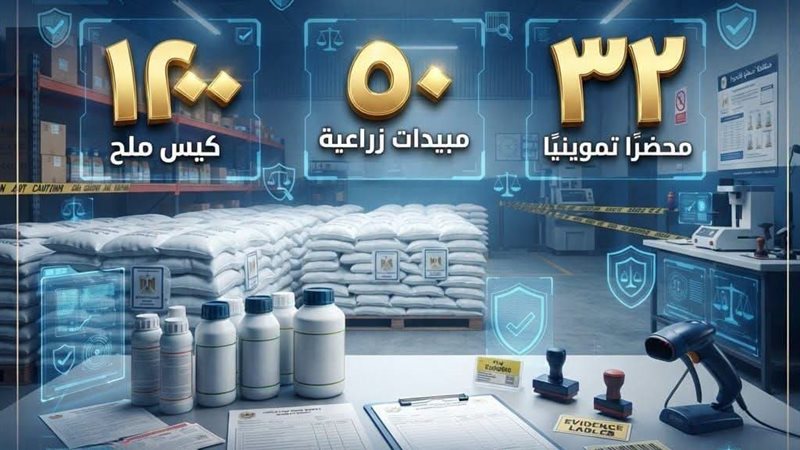 ضبط 1200 كيس ملح