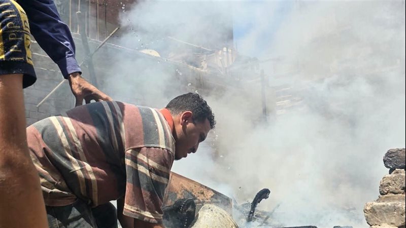 حريق بشبرا الخيمة