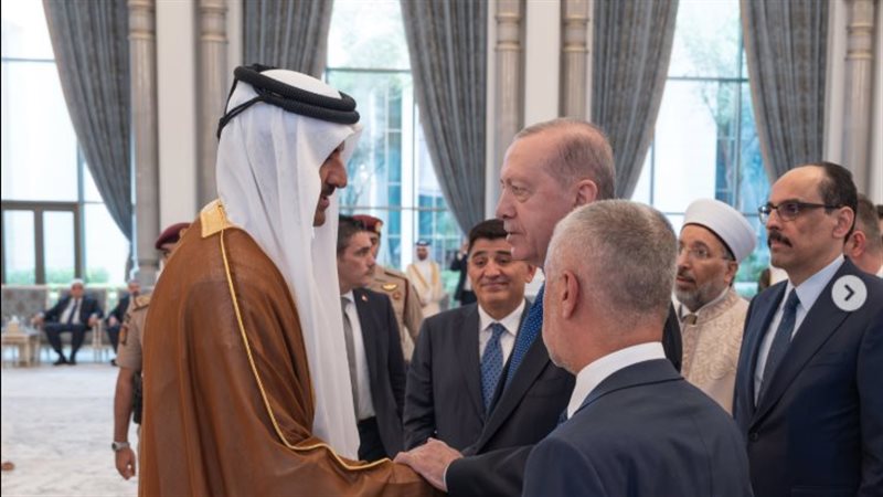 أمير قطر وأردوغان