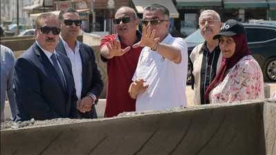 ساحة النصر تقترب من ثوبها الجديد..محافظ بورسعيديتابع معدلات تنفيذأعمال التطوير