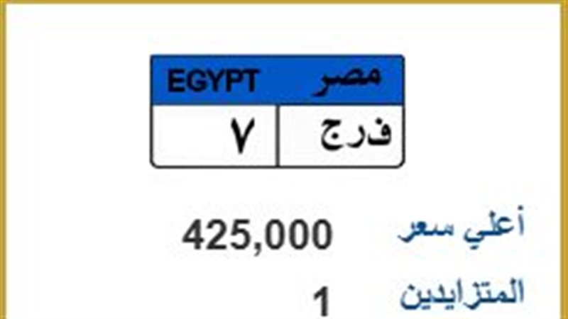 لوحة معدنية مميزة
