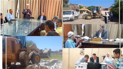 رفع المخلفات وإزالة تعديات وحملات مكثفة بالمدن والقرىببني سويف