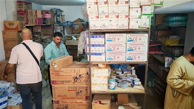 تموين قنا يضبط مخزنًا غير مرخص للأدوية يحتوي على كميات مجهولة المصدر 