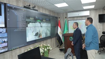 محافظ المنوفية يتابع أعمال إصلاح كسر خط مياه رئيسي قطر 8 بوصة بشبين الكوم