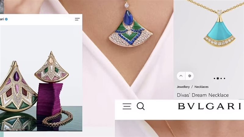 عقد بولغاري المستوحاة من اللوتس