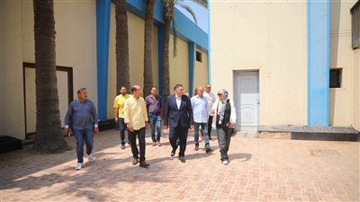 الصالة الرياضية المغطاة برأس البرمحور جولة محافظ دمياط لدعم تطوير المنشآت 