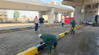 الجيزة تكثف حملات النظافة بطريق المريوطية للحفاظ على أعمال التطوير