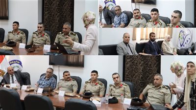 تفاصيل زيارة وفد الفنية العسكرية وإدارة الحرب الكيميائية لجامعة بنى سويف |صور
