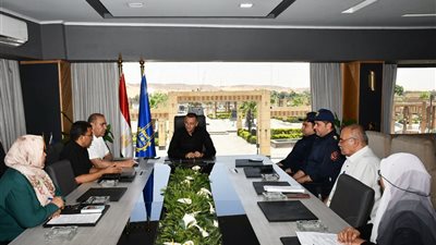 محافظ أسوان يترأس إجتماعاً تنسيقياً لتطوير موقف دراو الحالى