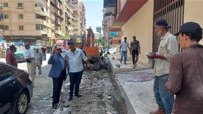 متابعة ميدانية لأعمال تطوير منطقة بروتكس وحملات لإزالةالإشغالات بضواحي بورسعيد