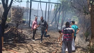 السيطرة على حريق بقرية كفر بطا ببنها بمحافظة القليوبية دون خسائر بشرية