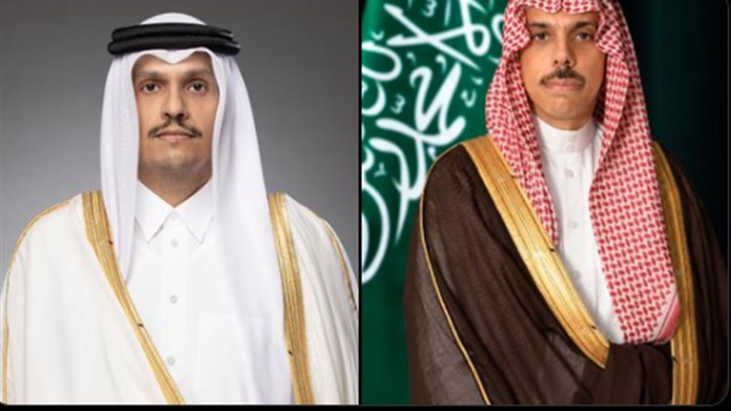 وزيرا خارجية قطر والسعودية 