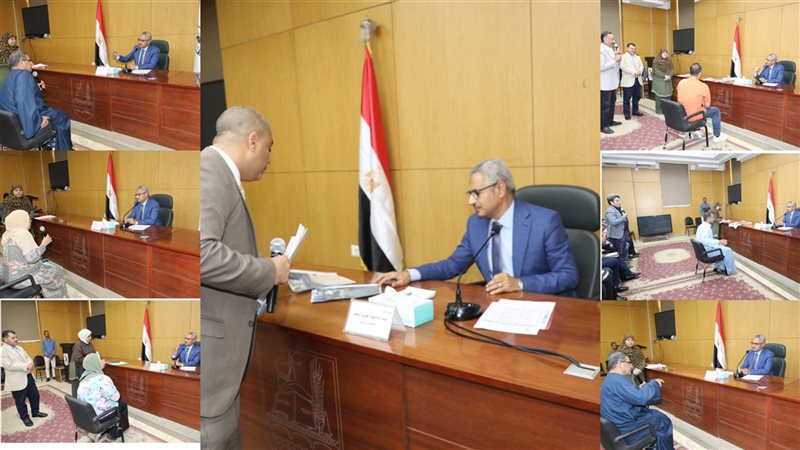 محافظ بنى سويف خلال
