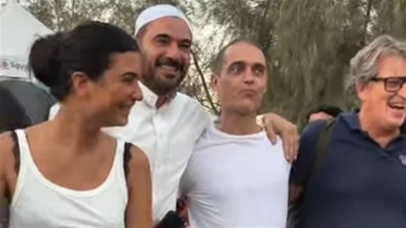 أحمد عز يحتفل بعيد