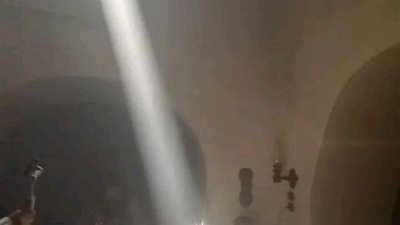 تزامنًا مع عيد نقل رفاته.. تعامد الشمس على مذبح مار جرجس الأثري بميت غمر