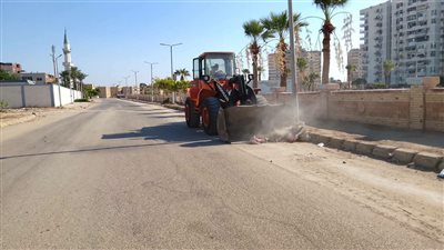 حي السويس يواصل حملات النظافة بشارع الجيش وممشى النخيل ومساكن الغريب