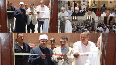 أفتتاح مسجد وصفية الطحاوي بالحمرايا شرق بنى سويف بتكلفة 900 ألف جنيهًا|صور