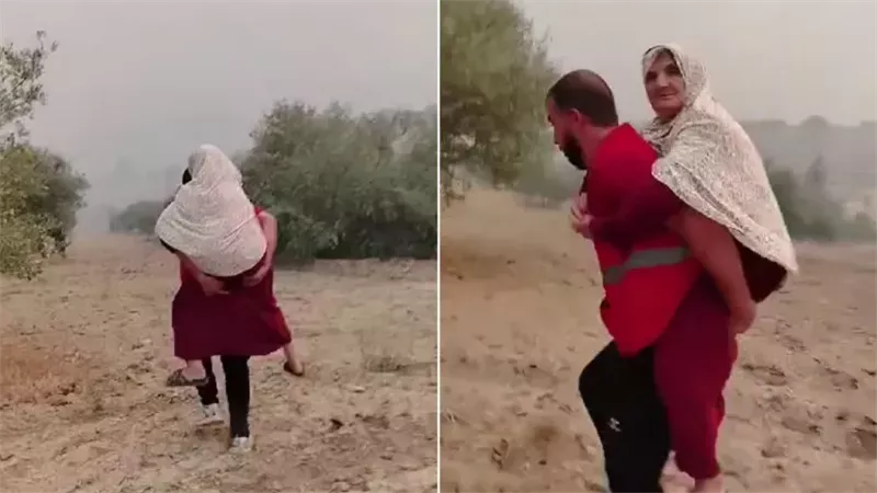 شاب جزائري بطل ينقذ