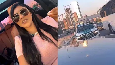 لإصلاح ثقب في العجلة.. الشرطة تقف خلف سيارة إمرأة هندية متعطلة 