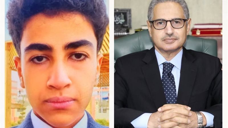 محافظ بنى سويف والطالب