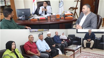 سكرتير عام مساعد بنى سويف يتابع مستجدات مشروع تطوير مسجد السيدة حورية