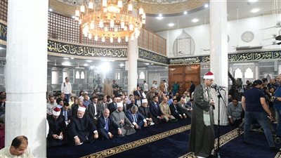 محافظ الدقهلية ووزير الأوقاف ومفتي الجمهوريه يفتتحون مسجد الأقصى بالسنبلاوين