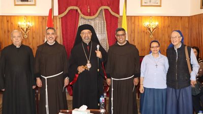 بطريرك الأقباط الكاثوليك يستقبل المهنئين بعيد القيامة المجيد