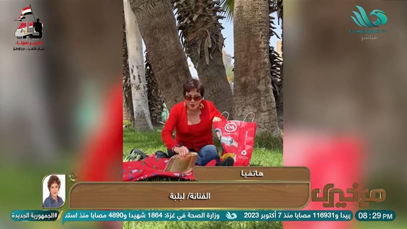 الفنانة لبلبة تتناول