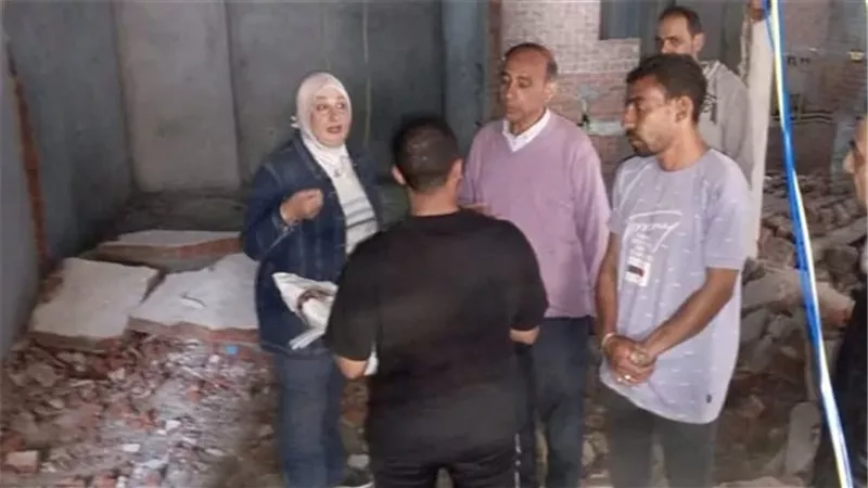 انهيار سور بالإسكندرية