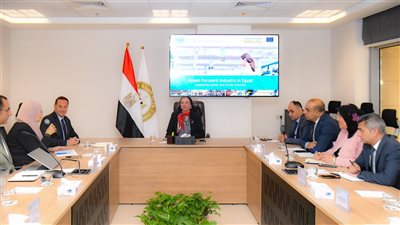 وزيرة البيئة تلتقى مع ممثلي برنامج الأمم المتحدة للتنمية الصناعية 