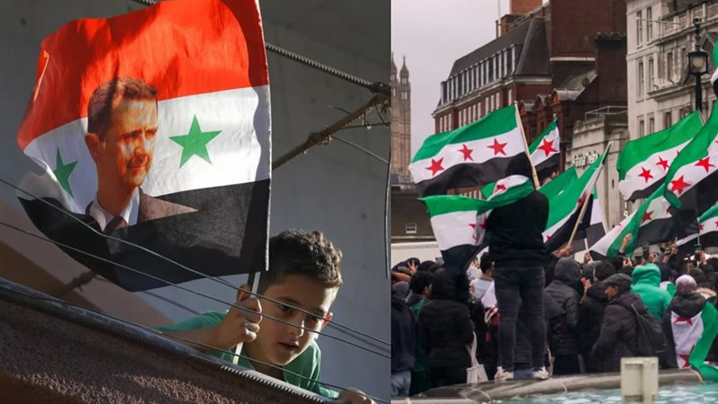 رفع العلم السوري