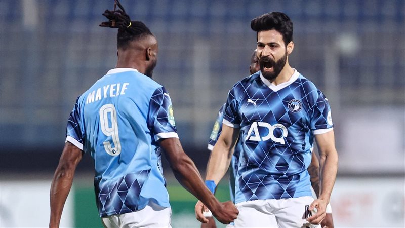 فرحة لاعبي بيراميدز