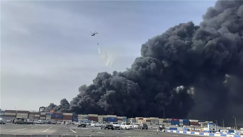 انفجار ميناء إيران