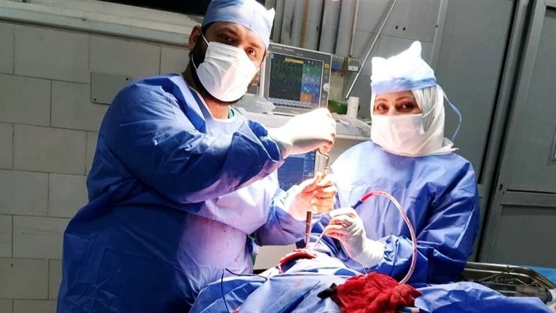 أثناء اجراء العملية