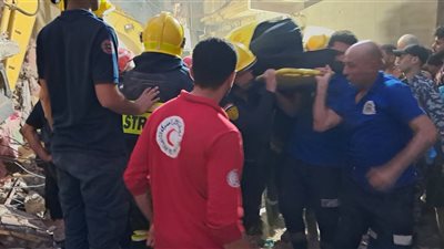 الهلال الأحمر المصري يدعم جهود الحماية المدنية في حادث انهيار عقار زفتى