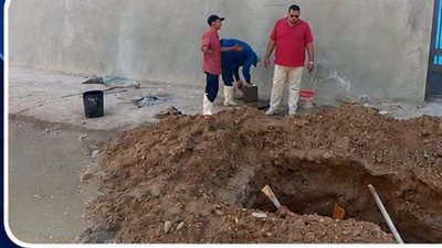 إصلاح كسر ماسورة مياه بمدينة السلام 2 وإعادة ضخ المياه للمواطنين في وقت قياسي