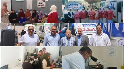 أكثر من 4200 خدمة مجانية قدمتها قافلة الصحة لأهالى دنديل بناصر بنى سويف 