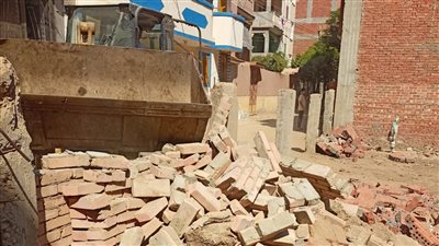 إزالات فورية لعدد من حالات التعدي على الأراضي الزراعية والبناء المخالف بالمنوفية