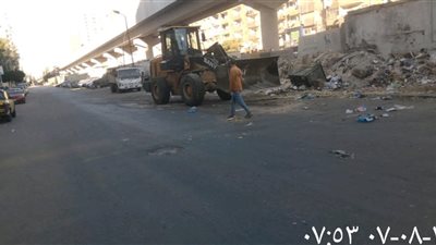 استجابة لشكاوى الأهالي.. رفع 150 طن مخلفات من شارع ملك حفني ومحيطه بالإسكندرية