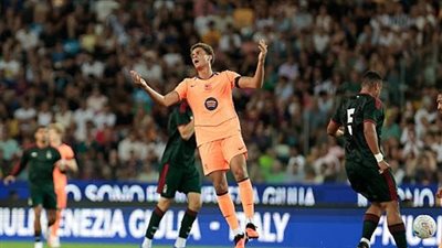 برشلونة يسقط أمام أودينيزي بمشاركة حمزة عبد الكريم