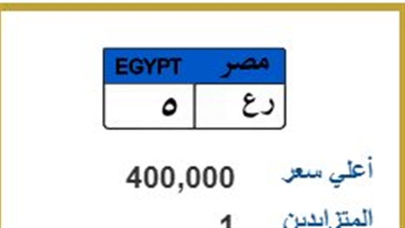 لوحة معدنية مميزة